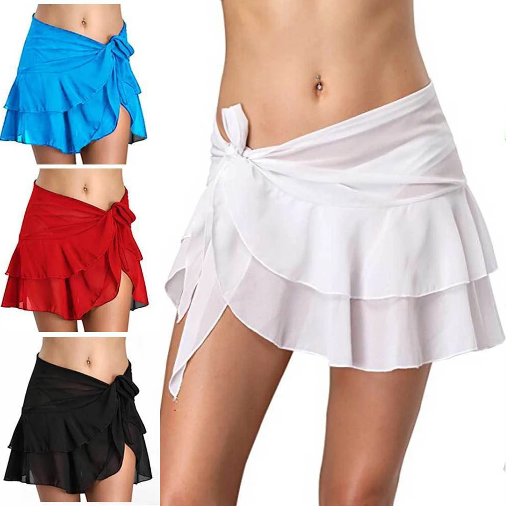 Mesh Cover up Swimwear skirt Irregular 