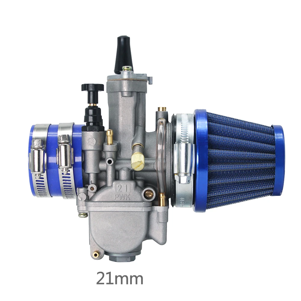 21mm ZS гоночный мотоцикл PWK 21 24 26 28 30 32 34 мм карбюратор+ воздушный фильтр+ воздушного фильтра многочисленные держатель для ATV Скутер - Цвет: 21mm