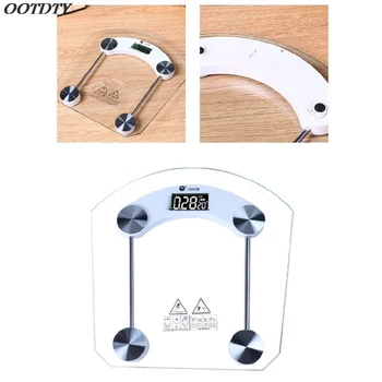 

Digital Body Electronic Weight Scale Tempered Glass Large Backlit Display Step On Technology High Precision Home Use 180kg Max
