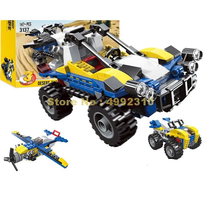 

3137 147pcs 3in1 creative dune buggy suv off-road building blocks 31087 Bricks Toy