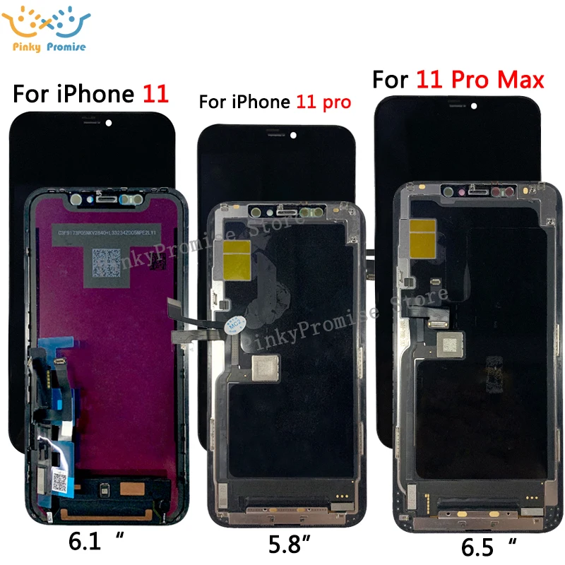 Для iPhone 11 ЖК-дисплей сенсорный экран дигитайзер для iPhone 11 Pro Max lcd A2215 A2160 A2217 для iPhone 11 pro A2218 A2161 A2220