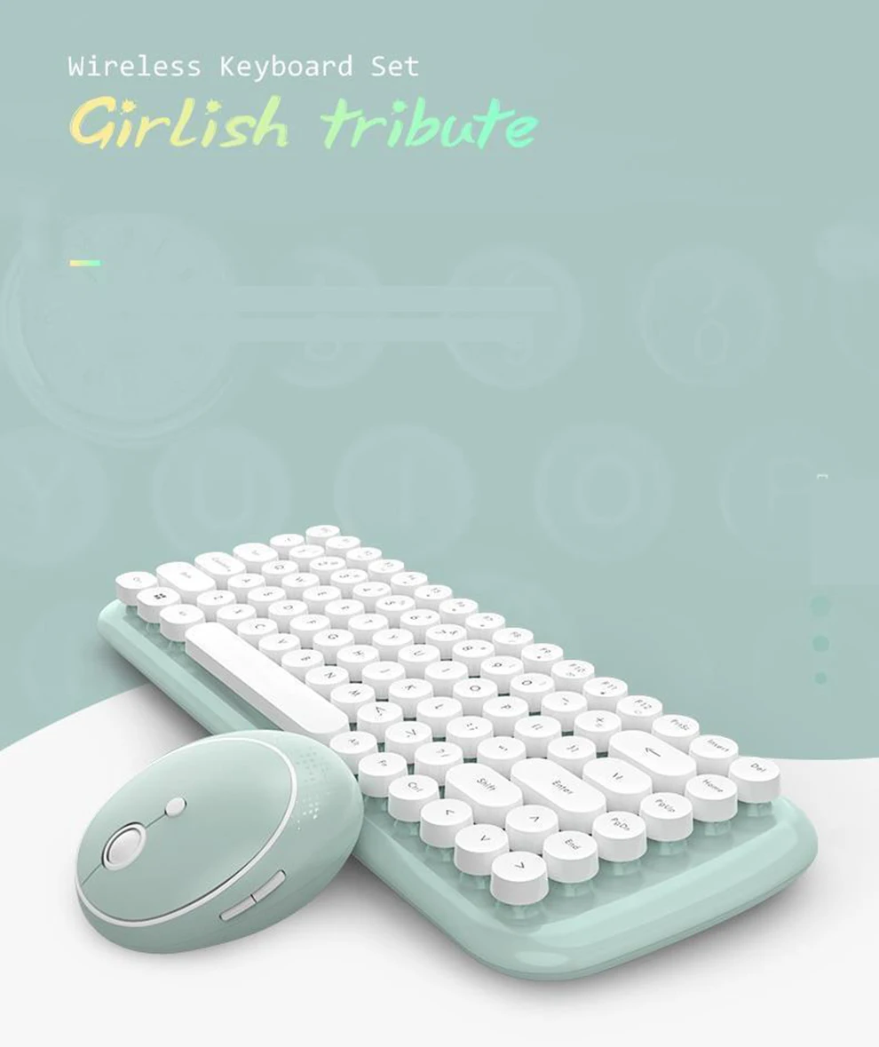 usb conjunto de teclado sem fio para escritório casa