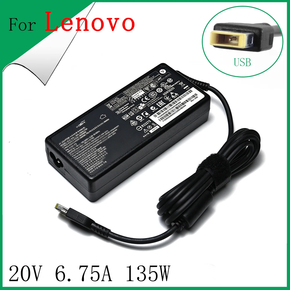 Оригинальное зарядное устройство для ноутбука Lenovo IdeaPad Y50 ADL135NDC3A 135 45N0361 45N0501 Y50-70-40