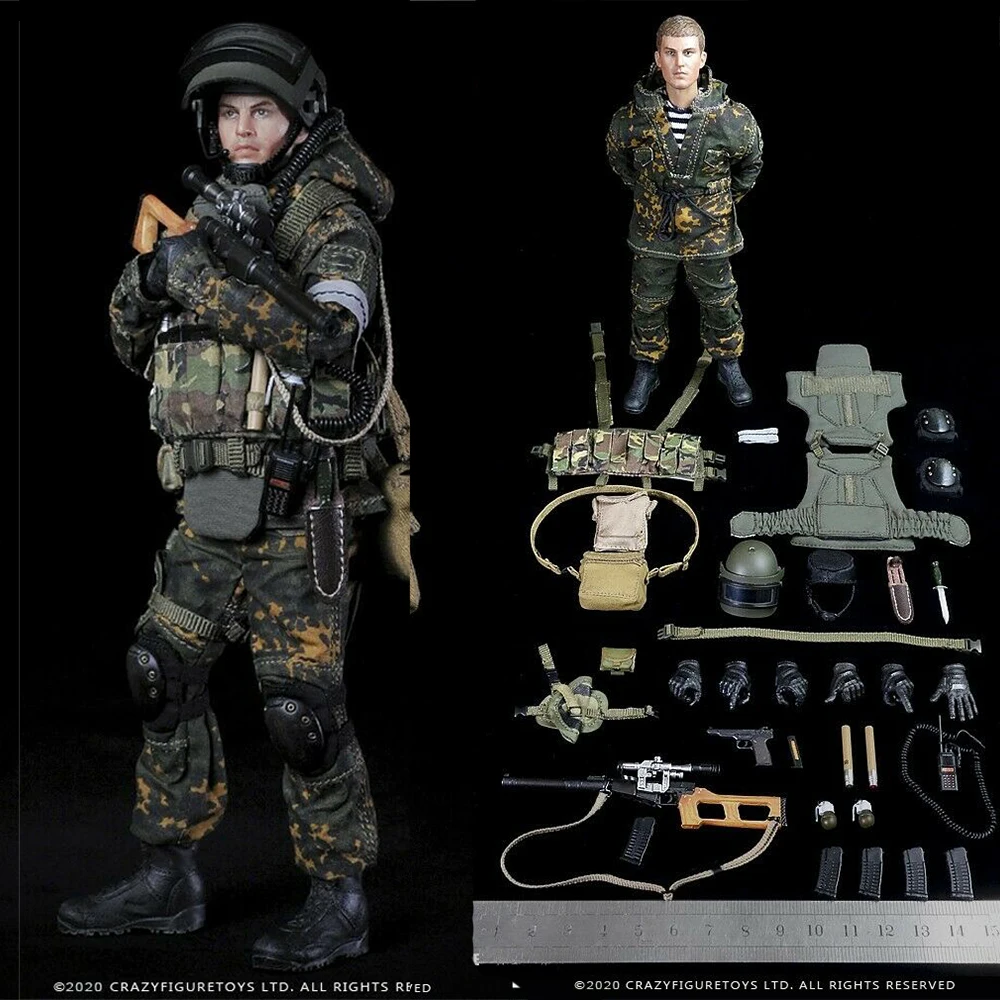 Снайперская игрушка особой силы модель LW009 1/12 русский Альфа Beslan 2004 6