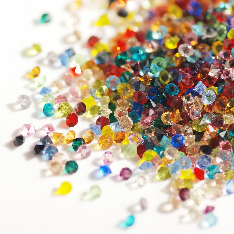 

Fake Diamond AB Color Iridescent Faux Gemstone Beads Miniature Fitting UV Resin Crafts Jewelry Making Supplies DIY Jewelry