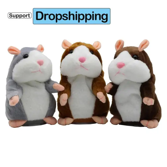 Talking Hamster Falante Mouse Pet Plush Toy Cute Talking Sound Record Educational Stuffed Doll Children Gifts 15cm Dropshipping 1