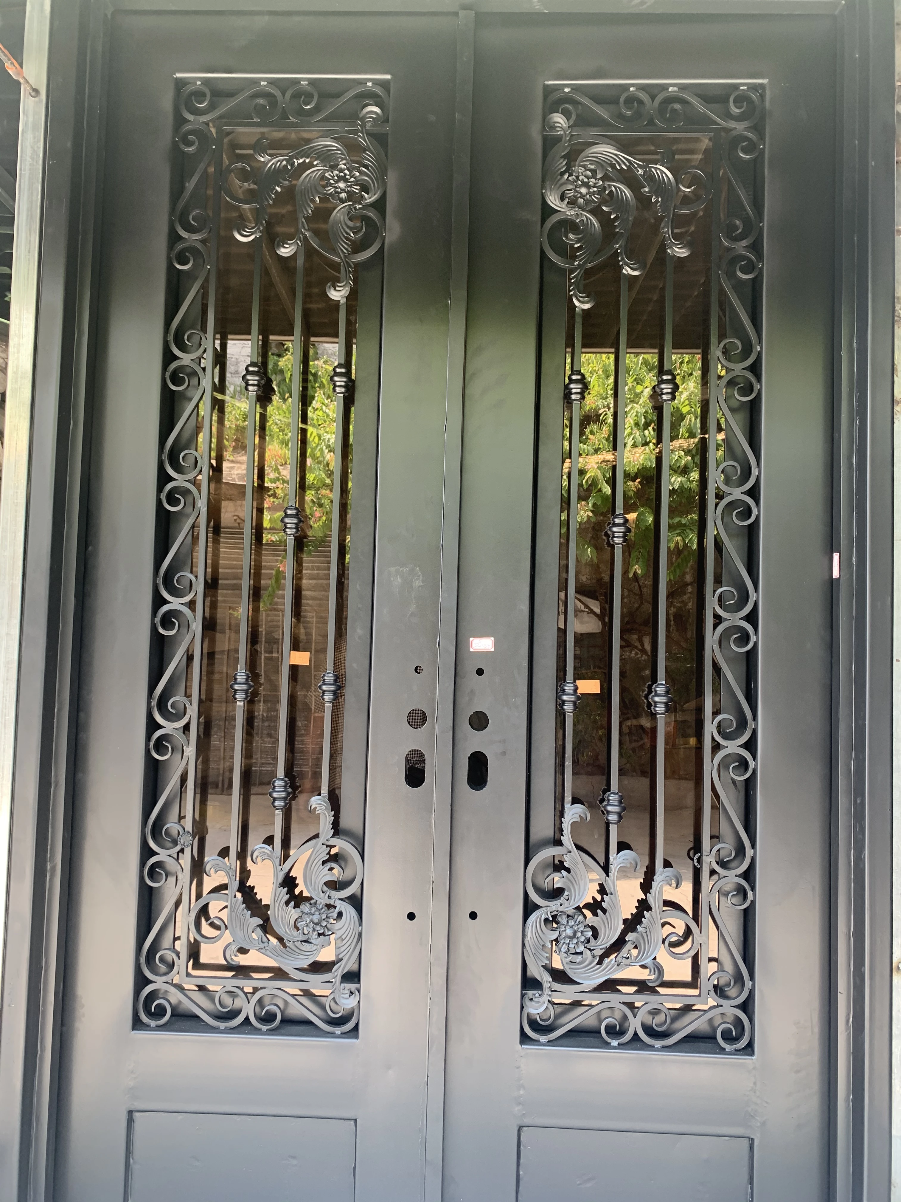 Fer Forge Porte Portes D'entrée En Métal En Fer Forgé Porte En Fer - Portes - AliExpress