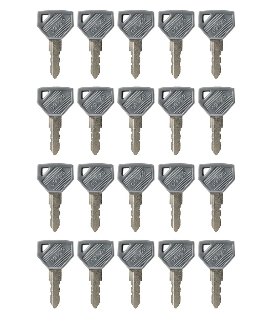 20pc key For Yanmar For JOHN DEERE 198360-52160 52160 AM879480 SC2400 ​SC2450 ​EX2900 Excavator Grader Dozer