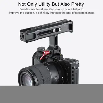 

High Quality Aluminum Alloy Camera Cage Top Handle Universal Chute Handle For Camera Rabbit Cages Built-in Wrench