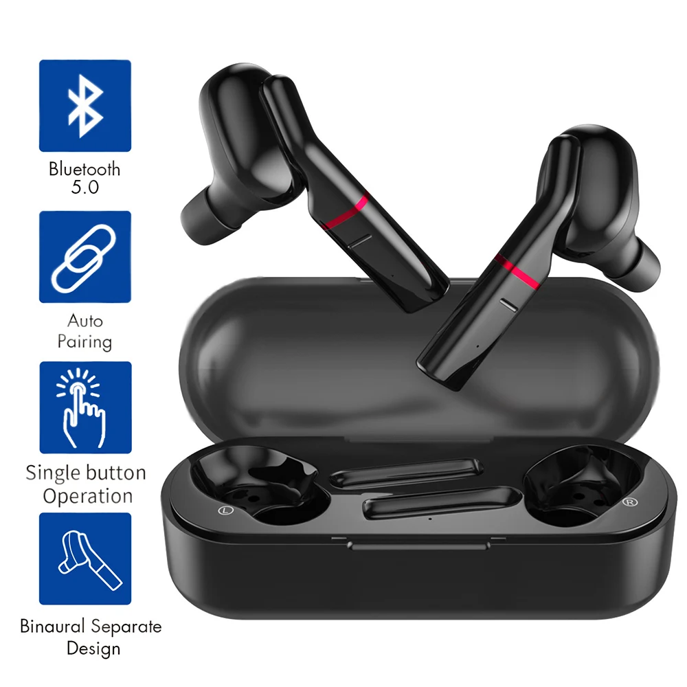 Wireless Bluetooth Earphone V5 0 TWS Charging Box Sports Music Headsets For Xiaomi iPhone Universal Call Handsfree Earbuds Mini