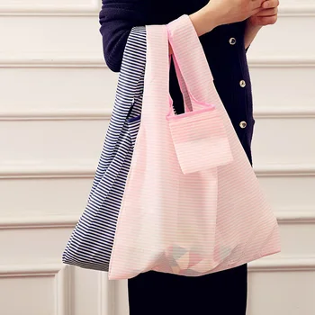 

Portable Reusable Shopping Bag Foldable Green Oxford Grocery Pouch Handbags Fashion Printing Fruit Vegetable Organization Bag