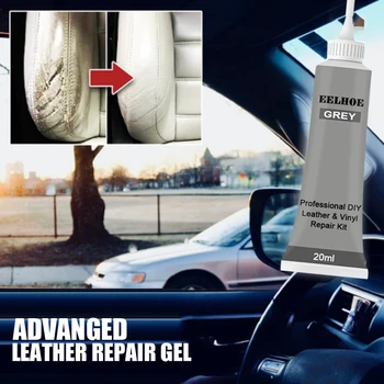 

20ml Car Reconditioning For Cream Black White Leather And Vinyl Repair Kit Car Seats Sofa Coats Holes Repair Cream Glue