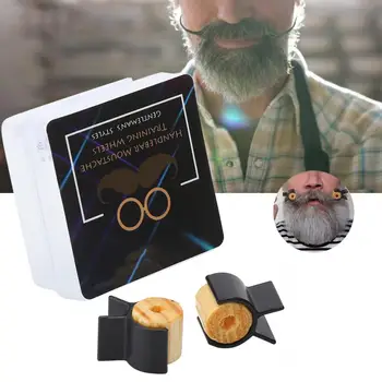 

Straight Razor Handlebar Moustache Training Wheel Men Mustache Styling Template Beard Shaping Tool Black Barber Razor Supllies