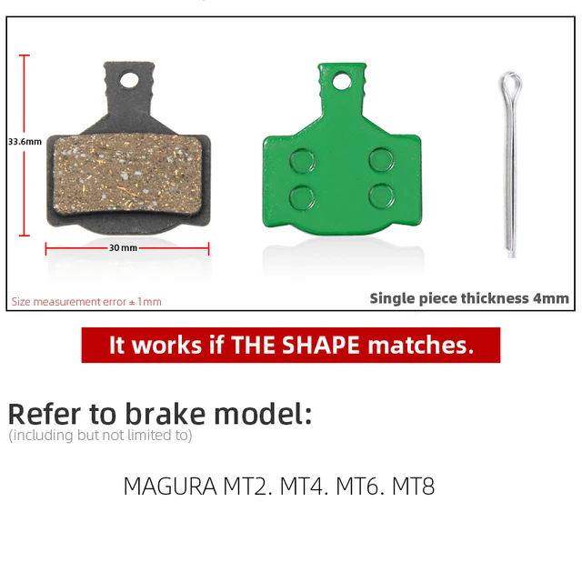 1 Pair Ceramic MTB Bicycle Disc Brake Pads For SHIMANO SRAM AVID HAYES MAGURA FORMULA HOPE Cycling Parts Bike Accessory 857