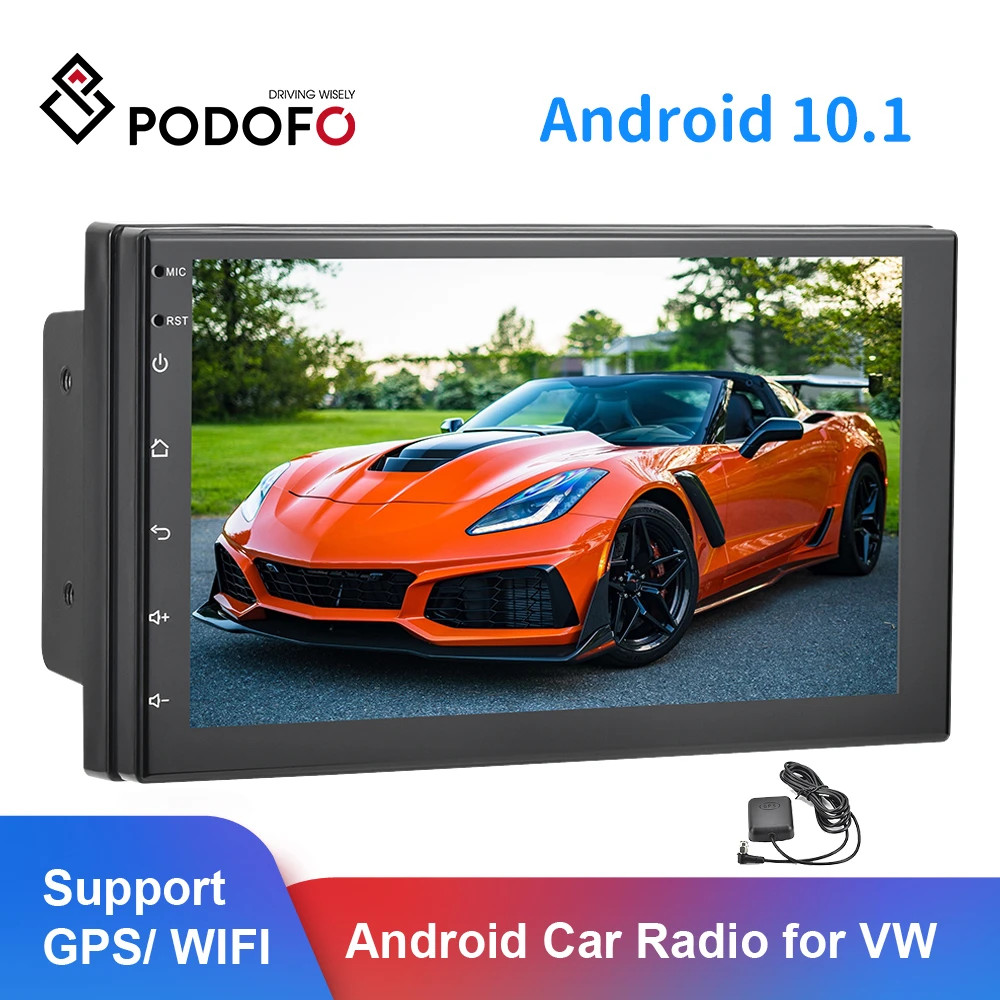 Автомагнитола Podofo универсальный видеоплеер на Android с 7 &quotэкраном GPS Навигатором Wi