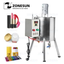 ZONESUN машина для розлива губной помады с нагревателем для смешивания, емкость для нагревания шоколада, мелок, мыло ручной работы