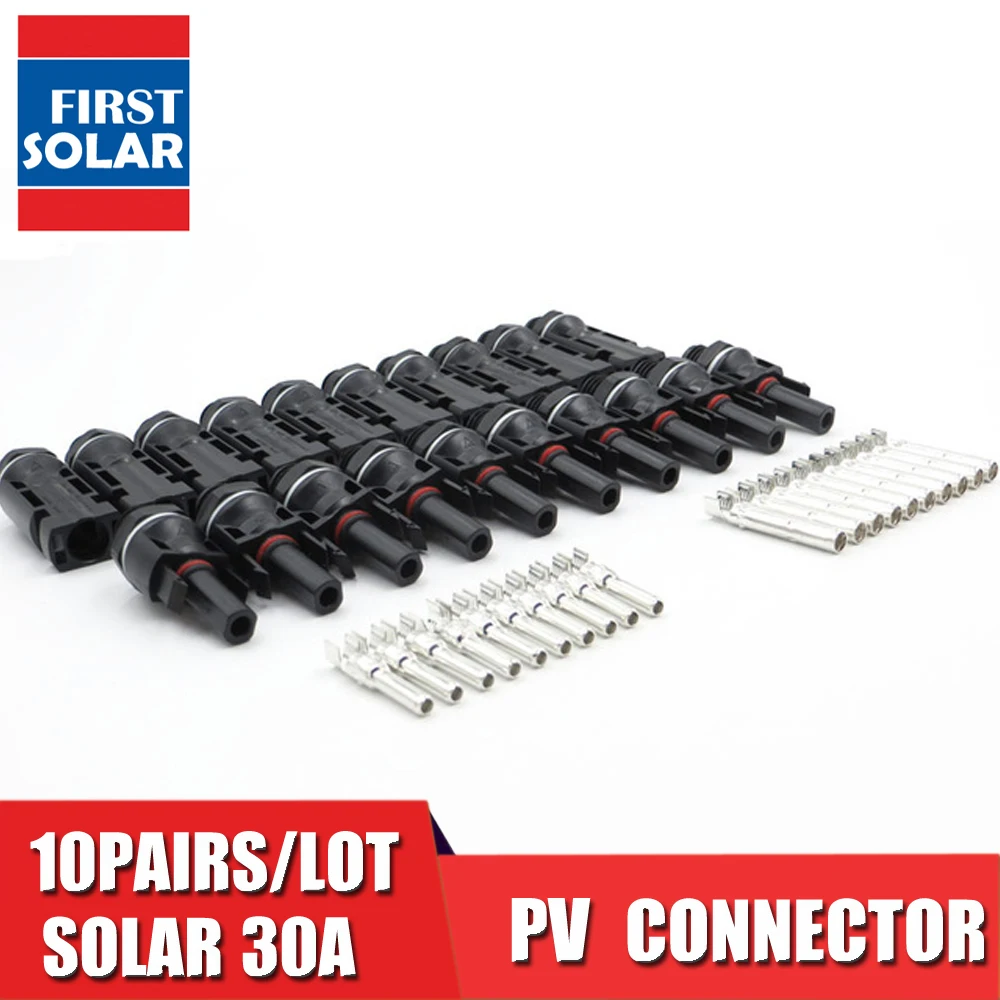 10 пар x PV монтажный разъем для солнечной панели комплект батареи 30A 1000VDC сетевой