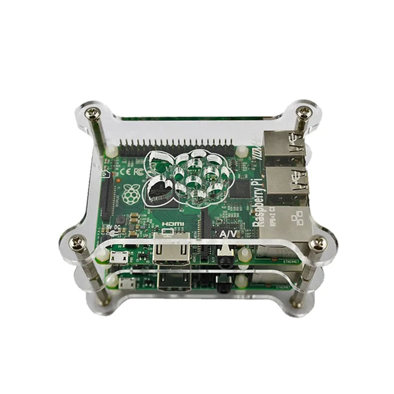 Набор акриловых кронштейнов для Raspberry Pi3 Pi 4 Модель B акриловый защитный чехол