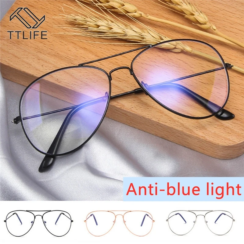 

TTLIFE Computer Blue Ray Glasses Anti Blue Light Eyeglasses Optical Eye Spectacle UV Blocking Gaming Filter Eyewear YJHH0308