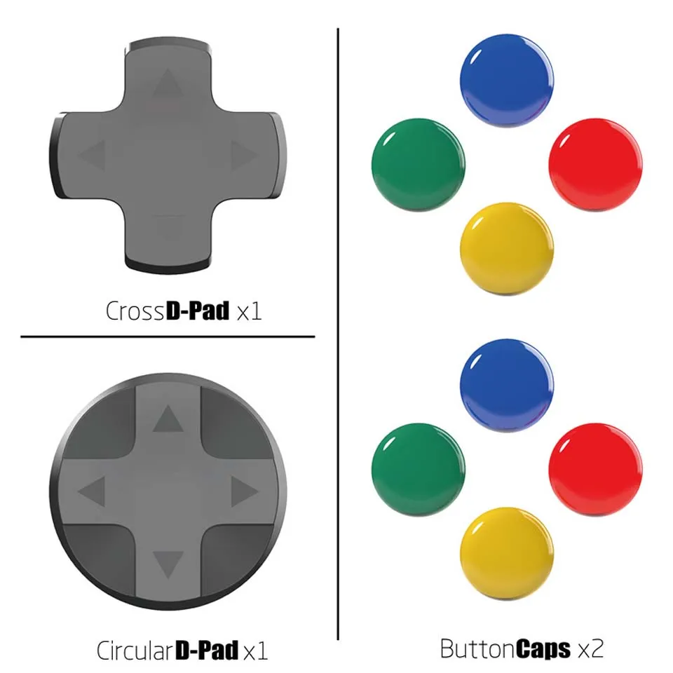 

Nintend Switch Thumb Grip Set NS Switch Joystick D-Pad Button Cap+Cross Cap+Circular Cap for Nintendo Switch Joy-Con Controller