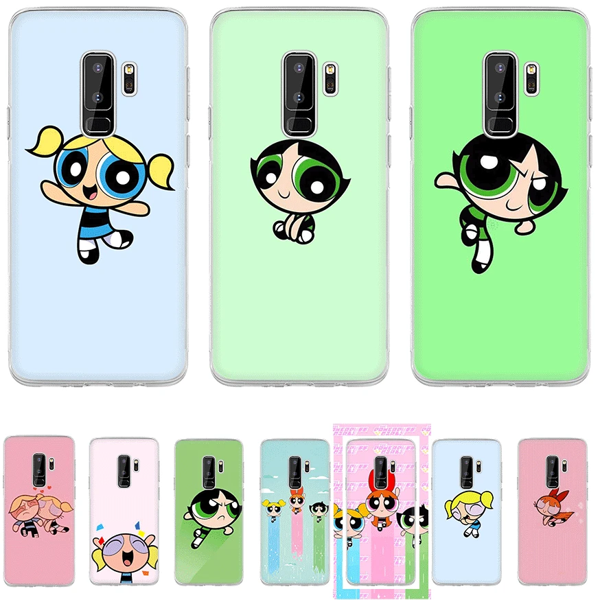 

Phone Case TPU For Samsung Galaxy A5 A6 A7 A8 A9 A10 A20 A30 A40 A50 A60 A70 Cover The Powerpuff Girls Cartoon