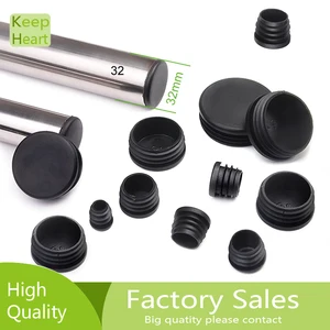 Image for 10Pcs pvc round pipe plug Black 14-70mm inner hole 