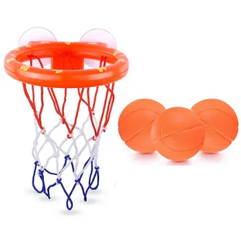 

Bath Toys Basketball Hoop and 3 Balls Playset for Toddlers Kids With Sucker Boy Girl Bathtub Swimming Pool Shooting Game