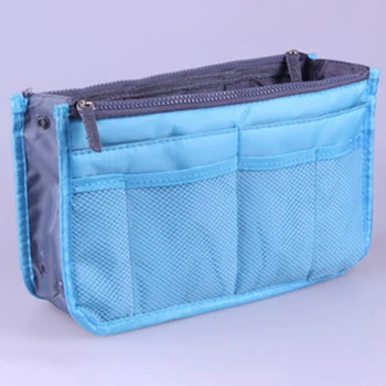 

1 PC Multi-function Makeup Bag Double Zipper Large Capacity Women Makeup Storage Bag Toiletry Case Hanging Wash Pouch Travel