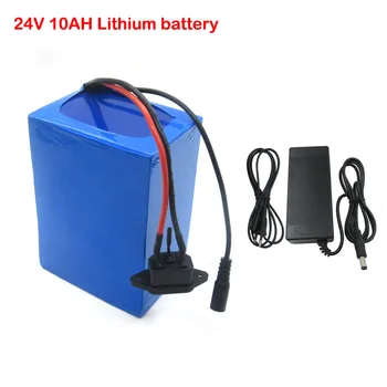 

24v 10ah 7S4P battery pack 15A BMS 250W 29.4V 10000mAh battery pack for electric bike wheelchair with 2A charger