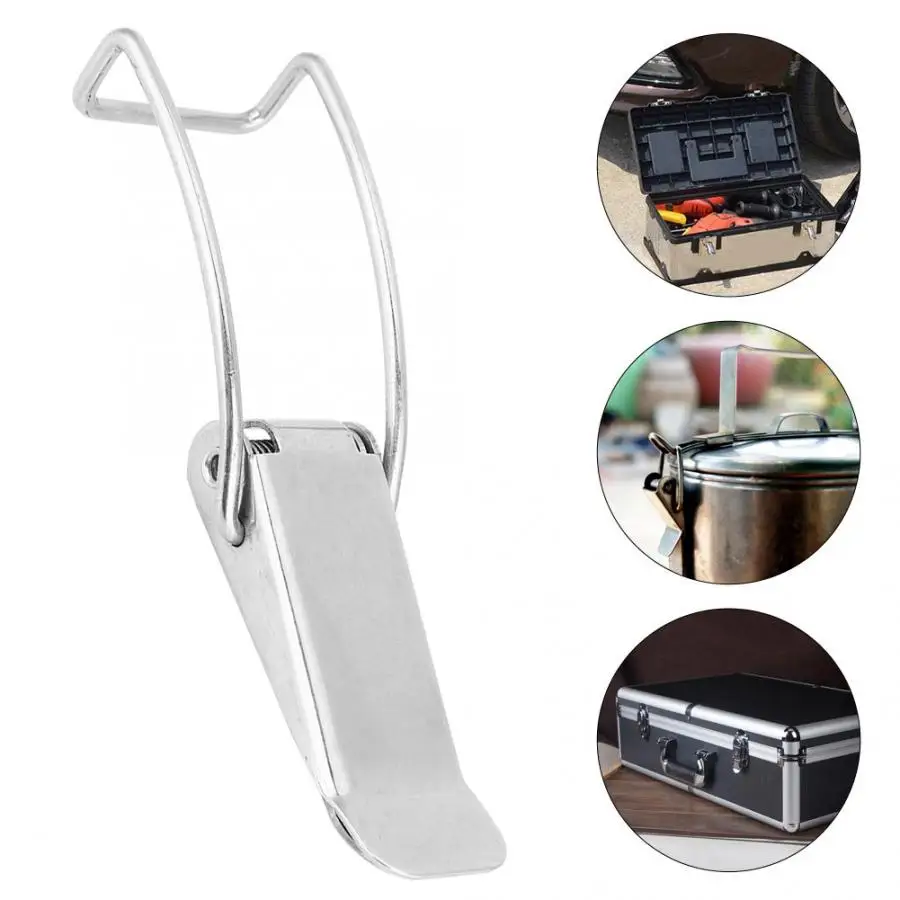 

DK019 Hasp Lock Toggle Latch Catches Spring Fastening Buckles for No Steam Pot Cover hardware furniture latch box