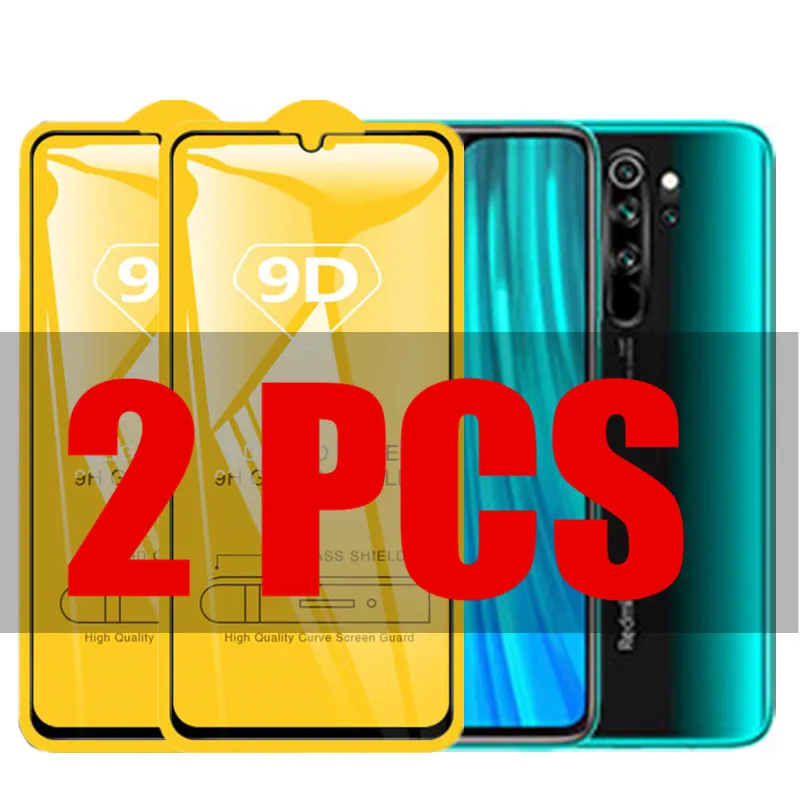

2Pcs 9D Glass for Xiaomi Redmi Note 8 Pro Protective Glass on the for Xiomi Redmi Note 8 Pro 8pro Screen Protector Film
