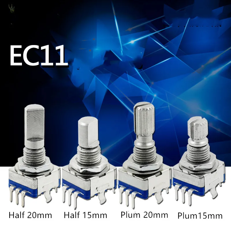 30PCS Half / Plum axis rotary encoder, handle length 15mm / 20mm code
