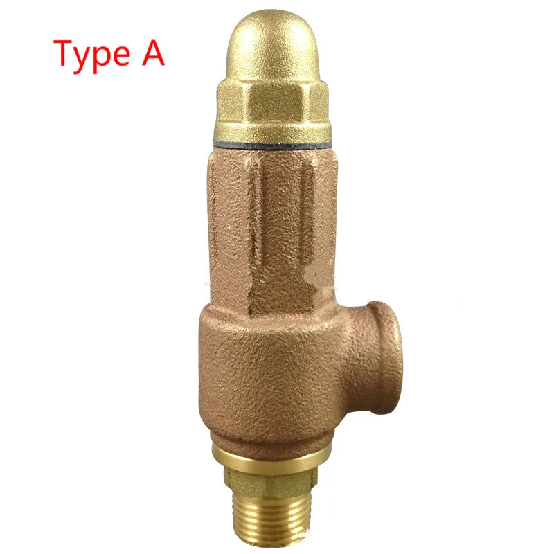 

Adjustable Safety Valve 1/2 inch Bronze Safety Relief Valve Control High Pressure Reduce Relief Safety Water Heater Boiler Steam