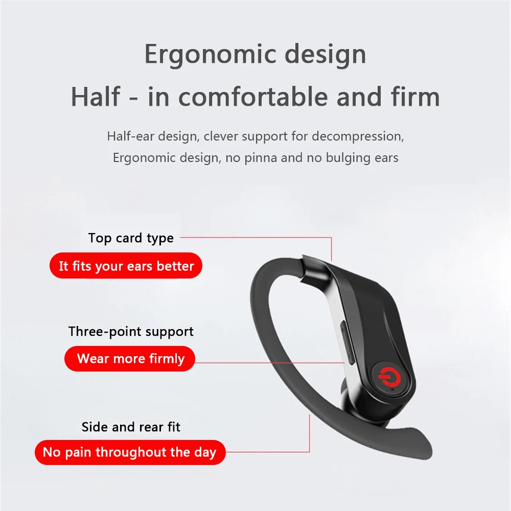 Q62 Bluetooth 5,0, наушники для Xiaomi iPhone 11, спортивные наушники, наушники с глубоким басом, IPX4, водонепроницаемые наушники с зарядным устройством