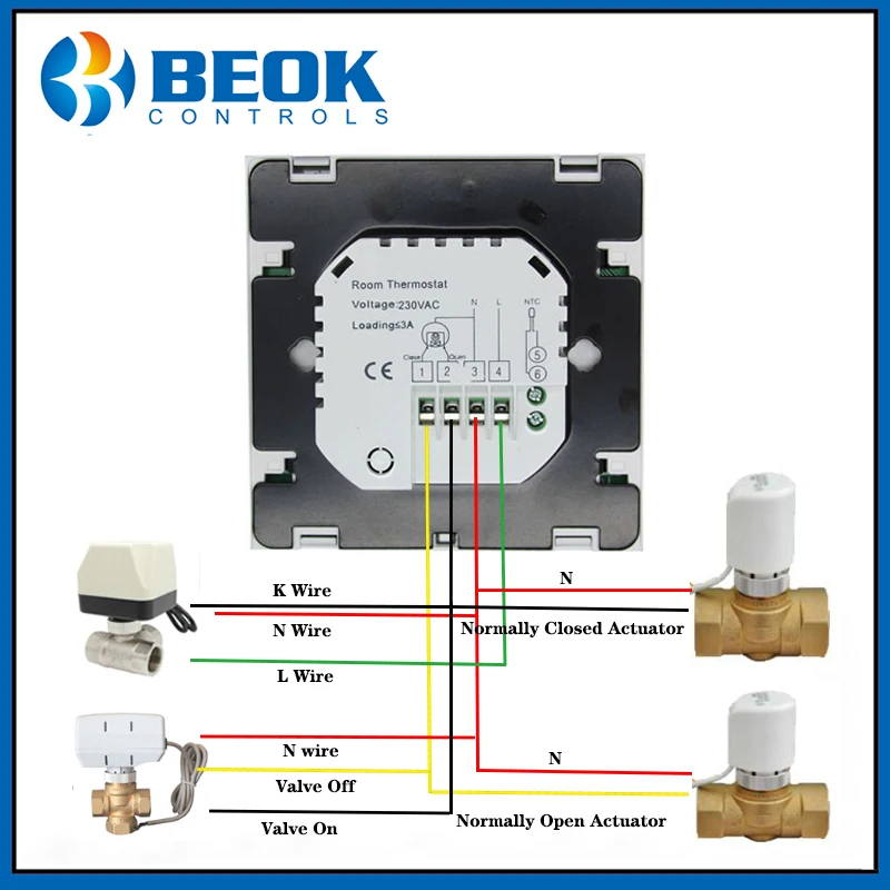 Beok Thermostat Pour Chauffage De L Eau Regulateur De Temperature 0 230v 3a Aliexpress
