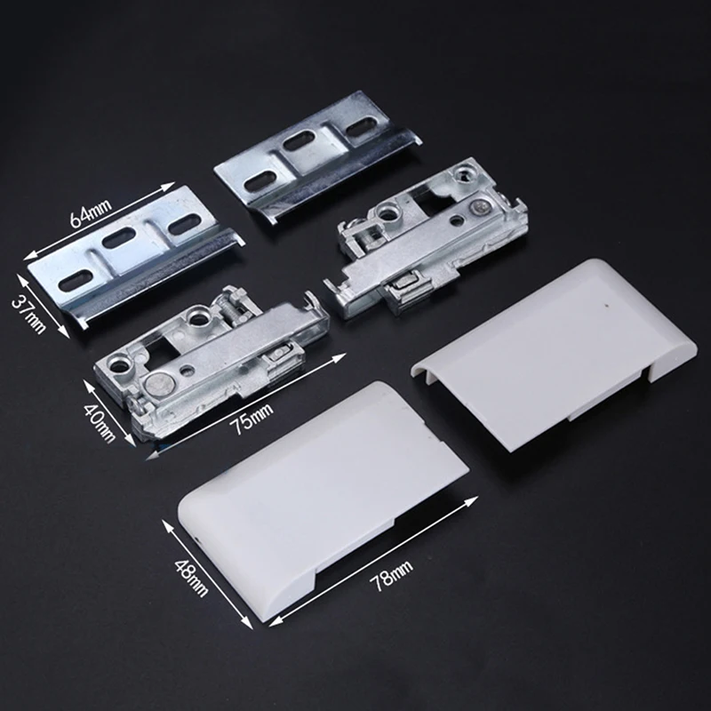 1Pair Silver Hardware Kitchen Cabinet Metal Invisible Hanger Suspension Bracket Hidden Suspension Fittings For Cupboard