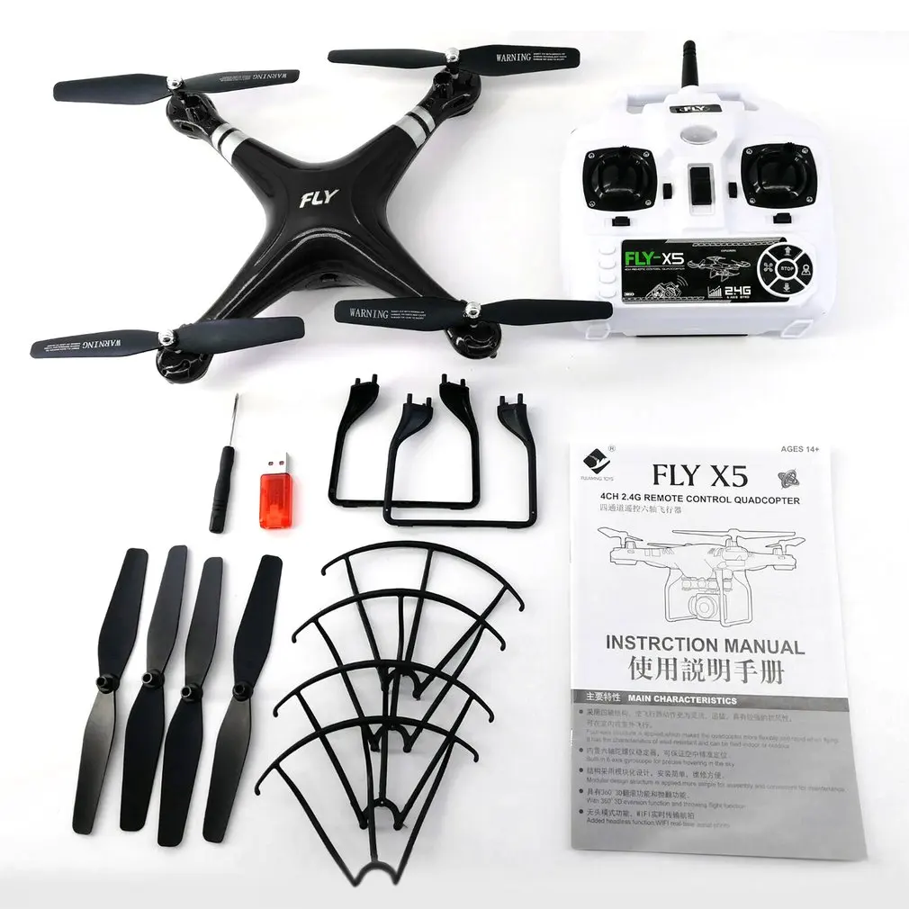 X52 широкоугольный объектив 0.3MP HD камера Дрон Wi-Fi FPV Live Quadcopter Smart Altitude Hover RC вертолет 2,4 ГГц Дрон