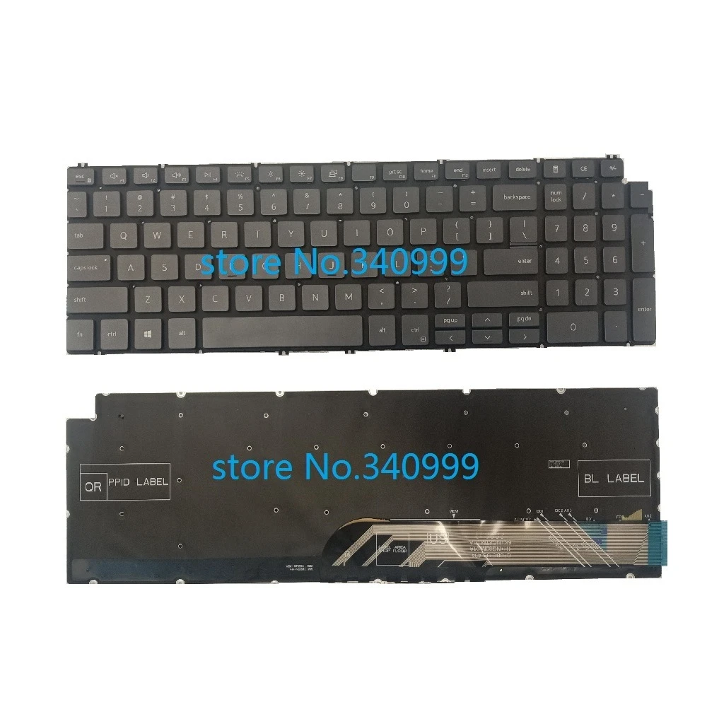 New For Dell Inspiron 15 5590 5591 5598 5593 5584 7790 Us Keyboard Backlit  - Replacement Keyboards - AliExpress