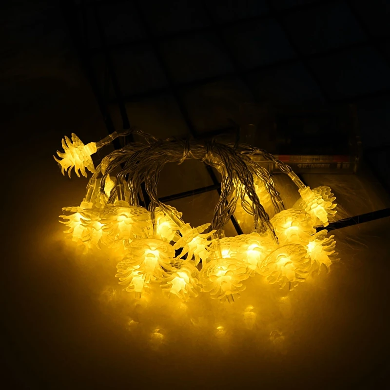 1 м 2 м 10m20m светодиодный шнур питания батареи Рождество ананальные сказочные огни новогодние вечерние свадебные светодиодная гирлянда Открытый Горячий