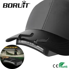 BORUiT – lampe frontale LED à Clip pour chapeau, éclairage d'extérieur créatif, pour la pêche, la chasse, le cyclisme, étanche, nouveauté 2021