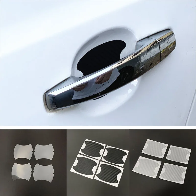 4 шт./лот автомобиля ручка Защитная Стикеры для Mazda 2 3 5 6 CX CX7 8 CX9 30 MX Atenza Axela BT 50 Hazumi