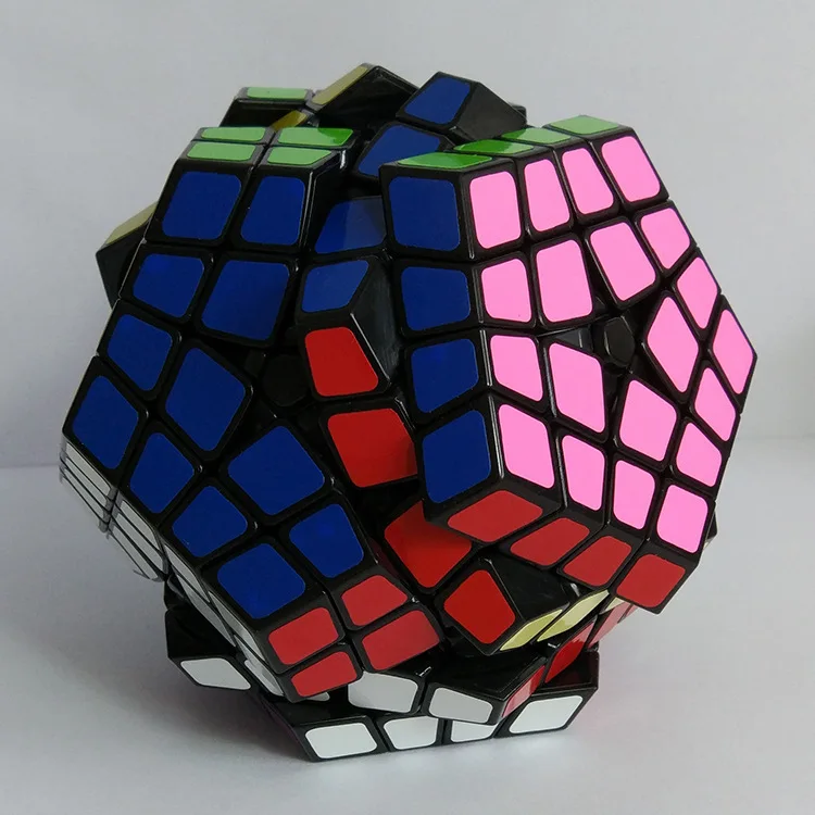

[Kathrine Fourth-Order Five Magic Cube Rubik's Cube Black And White with Pattern] Special Shape Twelve Surface Body Five Magic C