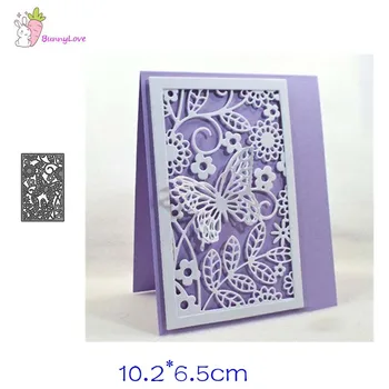 

Butterfly frame background Metal Cutting Dies Stencils Scrapbooking Album Paper Decorative Craft Embossing New 2019