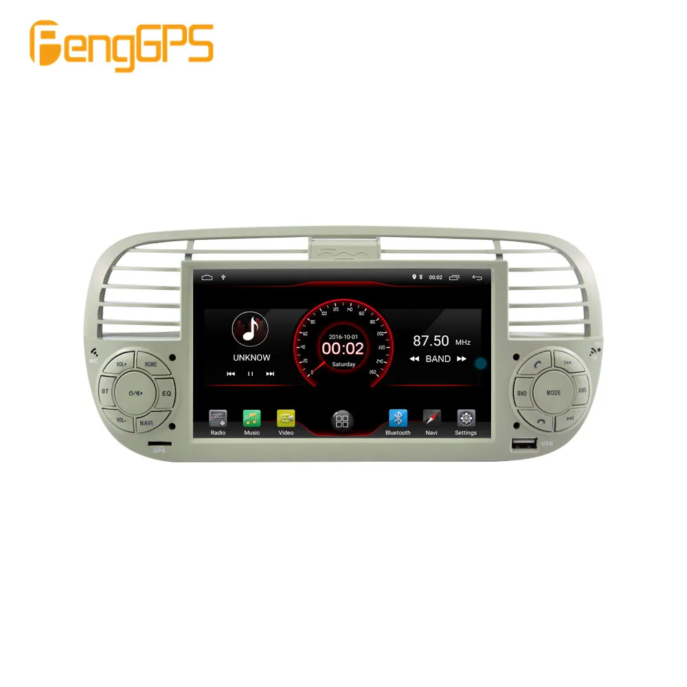 Android 9,0 Автомобильный DVD Плеер Мультимедиа Радио для Fiat 500/Abarth 500 2007~ 201 gps навигация ips ЖК-экран дюймовый Авторадио