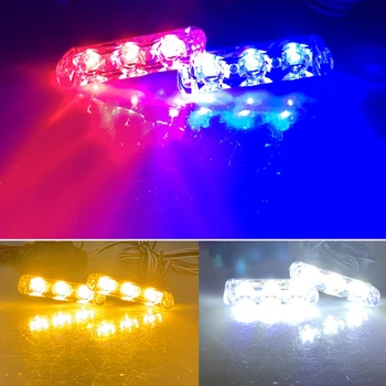 

2x3LED Car Truck Emergency Light Flashing Firemen Lights 2*3 Led Car-Styling Ambulance Police Light Strobe Warning Light DC 12V