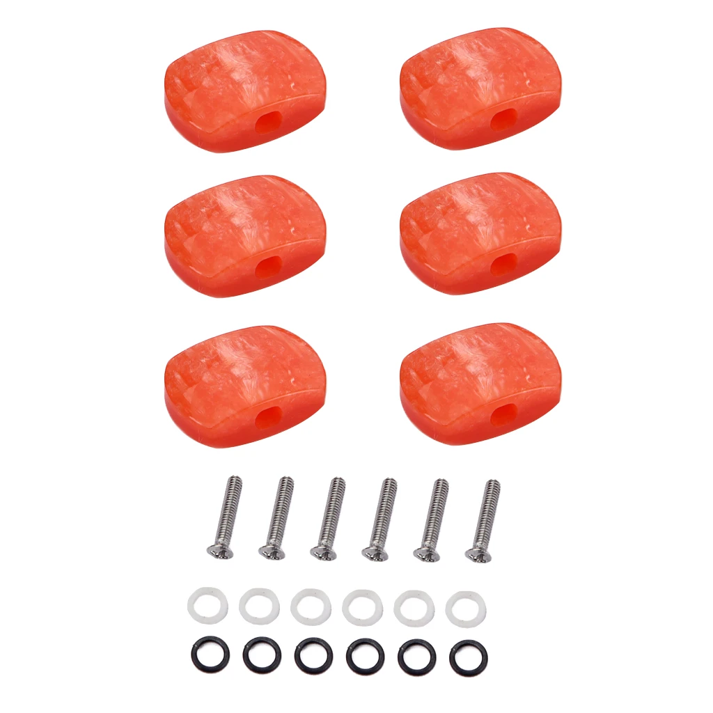 6 Pieces Guitar Tuning Pegs Tuners Machine Heads Replacement Buttons Knobs for Classical Guitar