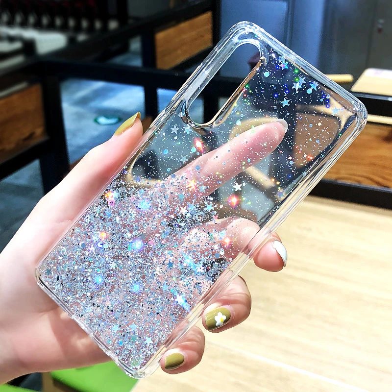 Per La Nota Redmi 8 Pro Glitter Paillettes Per Il Caso Di Xiaomi Mi 10 A3 A2 8 9 Lite 9T Cc9 Pro Redmi Nota 8T 8A 7A Nota 9S 7 Pro F1 Copertura