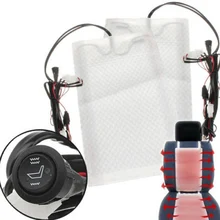 4 шт. с переключателем Зимний Теплый Универсальный авто электрический чехол для водителя автомобиля из углеродного волокна коврик для автомобиля подушка с подогревом