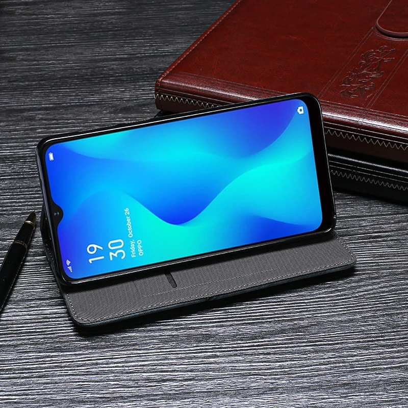 Для OPPO Realme 3 Pro чехол Роскошный Ретро заклепки Флип Бумажник кожаный Капа чехол для OPPO Realme 3 Pro Футляр для телефона аксессуары