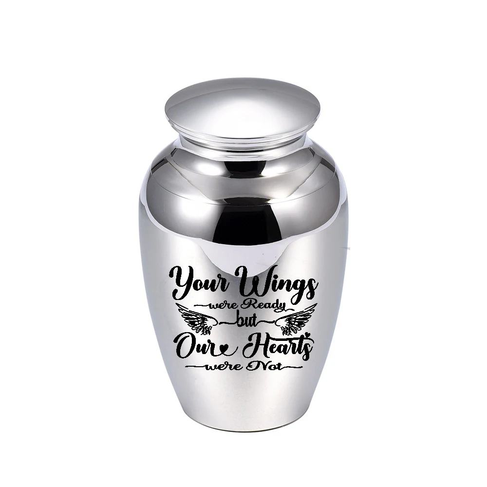 

Украшения для кремации «ангельские крылья» для золы, замечательная банка из алюминиевого сплава, зеркальные крылья были готовы, но ....